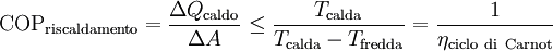 formula riscaldamento